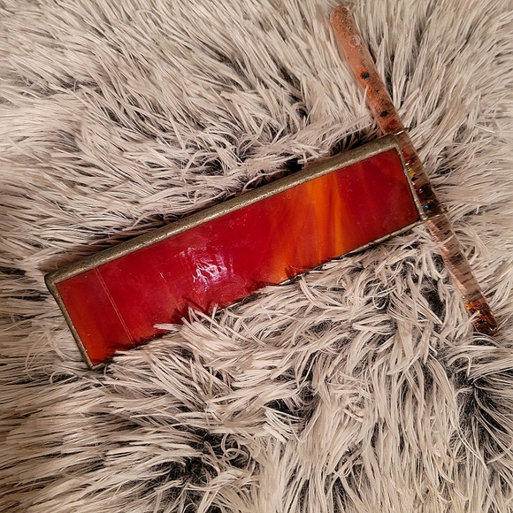 Vintage Art Vintage Stained Glass Kaleidoscope With Wand Poshmark